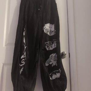 Inuyasha Black Anime Graphic Joggers